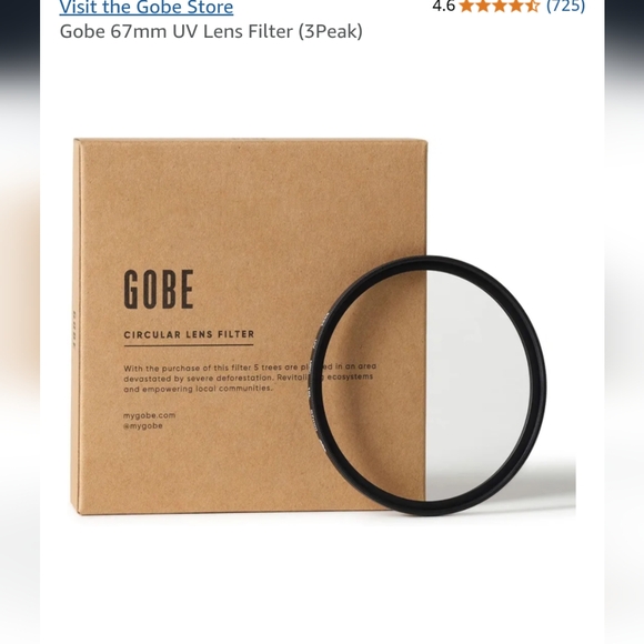 Gobe 67mm UV Lens Filter (3Peak)